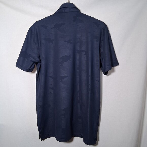 G/Fore Golf Polo Shirt Medium Blue Camouflage Camo Performance Activewear G Fore - Picture 3 of 13